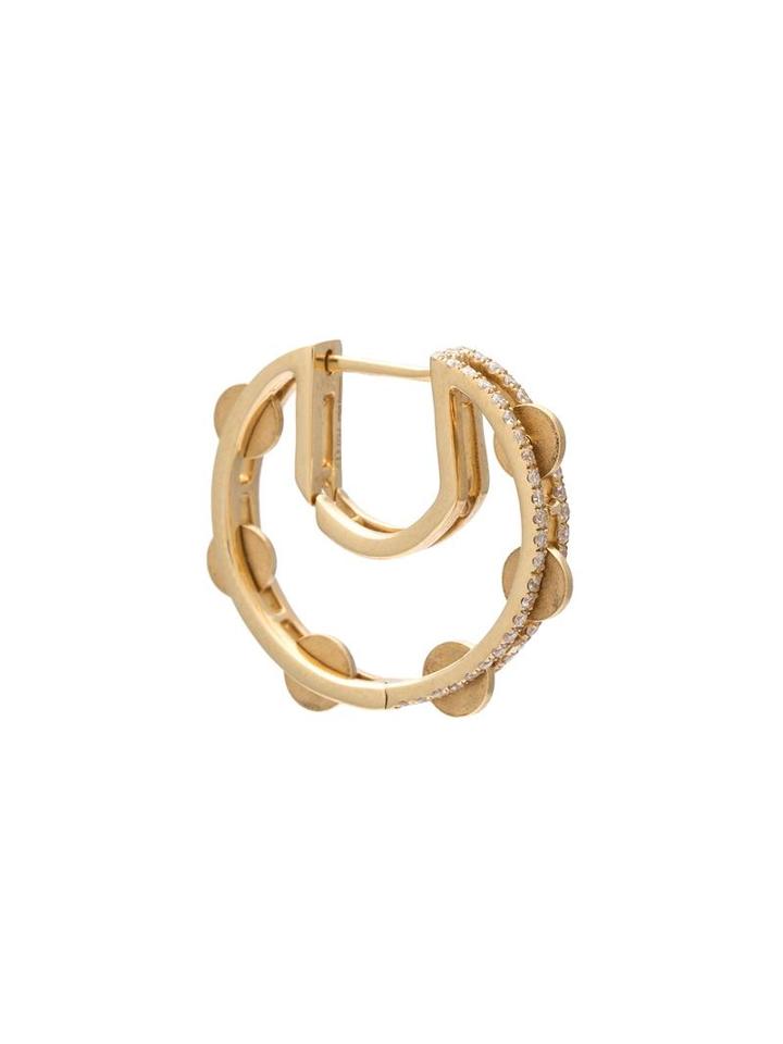 Yvonne Léon Tambourine Earring, Women's, Metallic