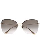 Dior Eyewear So Stella Oversized Sunglasses - Gold
