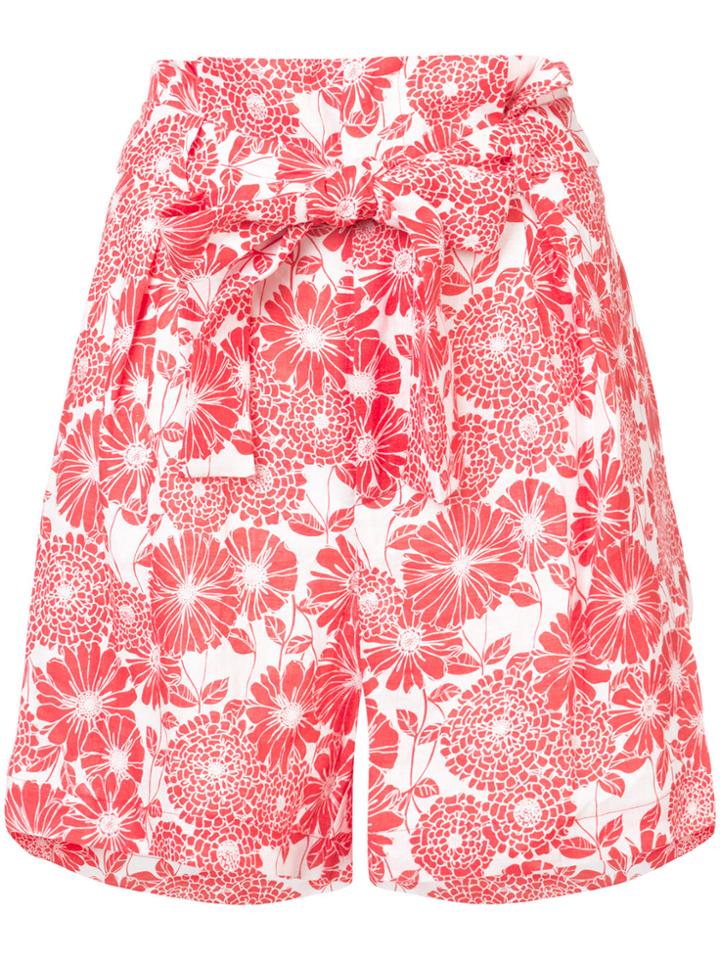 Lisa Marie Fernandez Paper Bag Shorts - Red