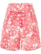 Lisa Marie Fernandez Paper Bag Shorts - Red