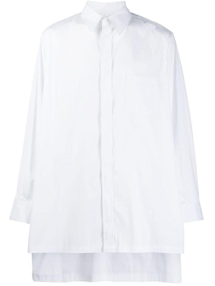 Fumito Ganryu High Low Hem Shirt - White