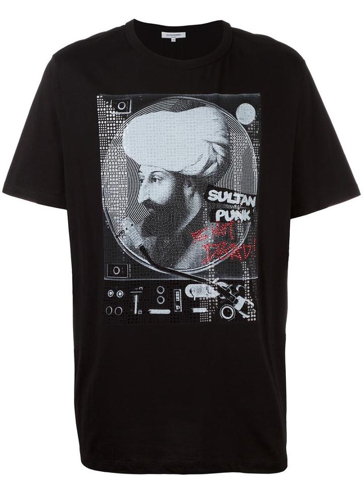 Les Benjamins Sultan Print T-shirt, Men's, Size: Medium, Black, Cotton