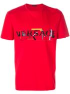 Versace Abstract Logo T-shirt - Red