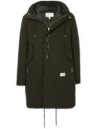 Makavelic Concealed Front Coat - Black