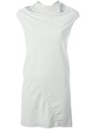 Rick Owens Drkshdw Draped Back Sleeveless Blouse, Women's, Size: Medium, Nude/neutrals, Cotton