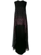 Talbot Runhof - Embellished Maxi Dress - Women - Silk/polyester/spandex/elastane/metallized Polyester - 34, Black, Silk/polyester/spandex/elastane/metallized Polyester