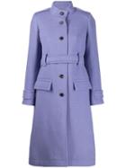 Chloé Belted Single-breasted Coat - Purple