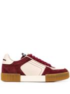 Dolce & Gabbana Miami Panelled Low-top Sneakers - Red