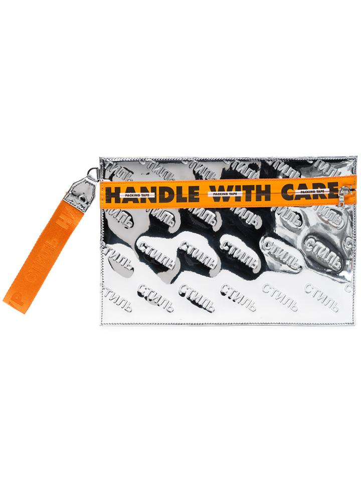 Heron Preston Handle Mirror Pochette - Metallic