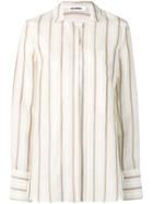 Jil Sander Giselle Striped Shirt - Neutrals