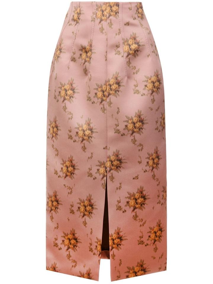 Brock Collection Floral Skirt - Brown