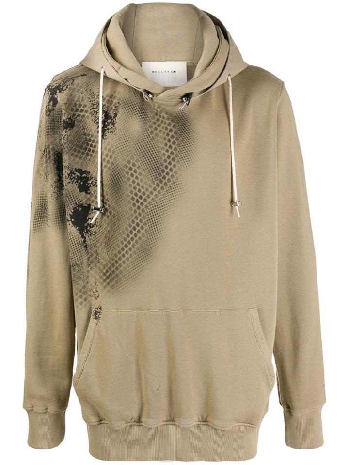 1017 Alyx 9sm Scale Print Hoodie - Neutrals