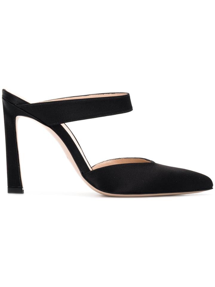 Stuart Weitzman Eventually Mules - Black