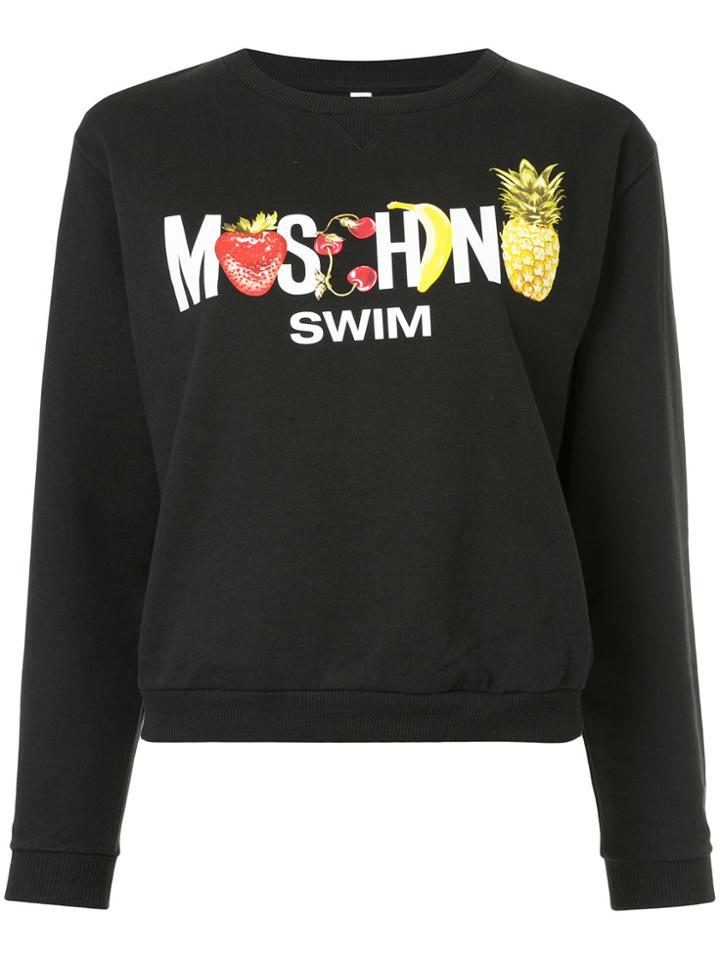 Moschino Logo Patch Sweater - Black