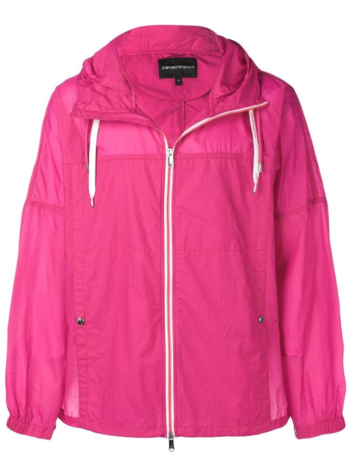 Emporio Armani Regular Wind Breaker - Pink
