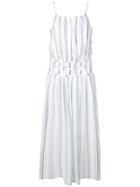 Frame Gathered Waist Dress - White