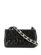 Chanel Pre-owned Diamond Quilted Chain Shoulder Bag - Black