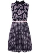Giamba Floral Print Sleeveless Dress, Women's, Size: 42, Black, Silk/polyester/viscose