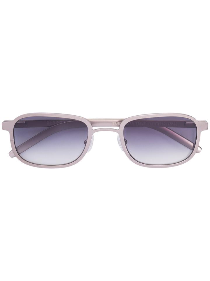 Blyszak Brushed Silver Steel Frame Iii Sunglasses With Smoke Lens -