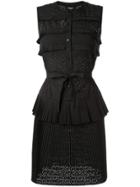 Paule Ka Sleeveless Shirt Dress - Black