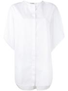 Jil Sander - Oversized Pleat Shirt - Women - Cotton - 36, White, Cotton