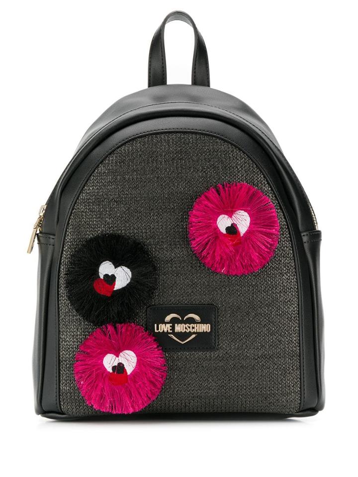 Love Moschino Tassel Patch Backpack - Black