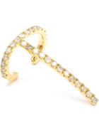 Asherali Knopfer Theo Diamond Earring, Women's, Metallic, Gold/diamond