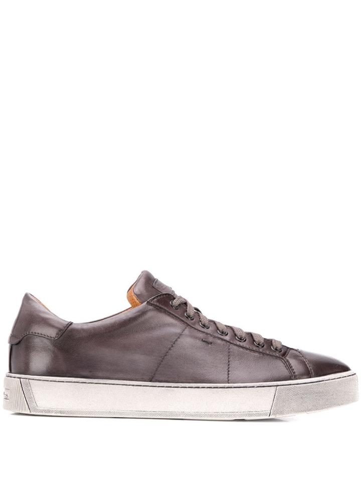 Santoni Low Top Trainers - Grey