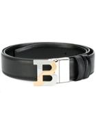 Bally Logo Buckle Belt - Black