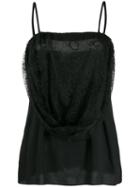 Prada Lace Overlay Camisole - Black
