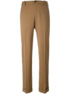 Golden Goose Deluxe Brand Pinstripe Trousers, Women's, Size: Small, Nude/neutrals, Polyester/spandex/elastane/virgin Wool