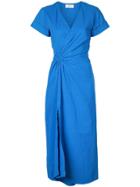 A.l.c. Short-sleeve Flared Midi Dress - Blue