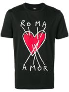 Fendi Roma Amor T-shirt - Black