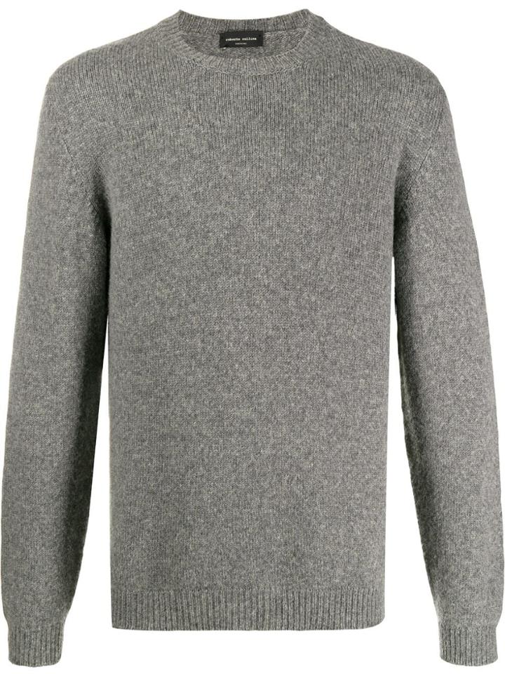 Roberto Collina Mottled Knit Jumper - Grey