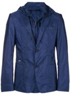 Prada Blazer-like Rain Jacket - Blue