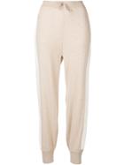 Agnona Side Stripe Joggers - Neutrals