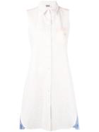 Sonia By Sonia Rykiel - Sleeveless Shirt Dress - Women - Cotton - 42, Women's, White, Cotton