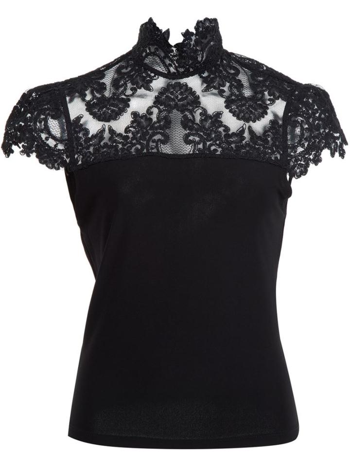 Alice+olivia Lace Detail Blouse