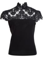 Alice+olivia Lace Detail Blouse