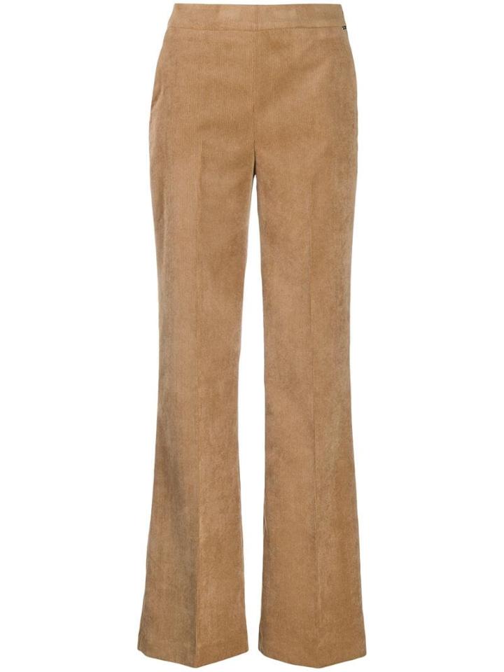 Liu Jo Flared Fit Trousers - Neutrals