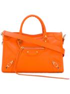 Balenciaga Classic City Bag, Women's, Yellow/orange, Calf Leather