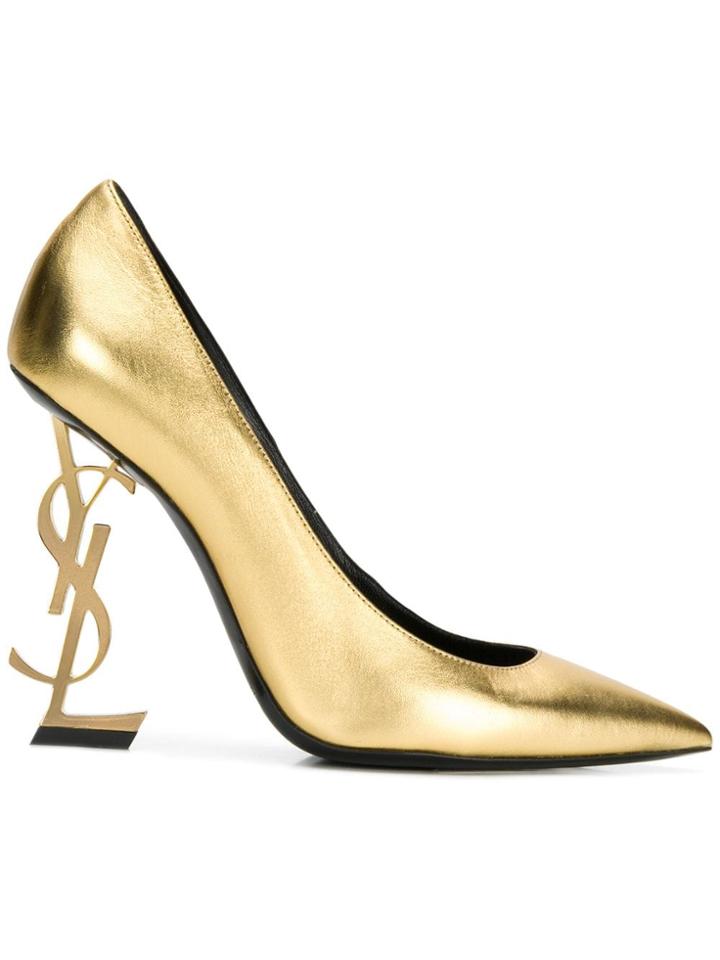Saint Laurent Opyum Pumps - Gold