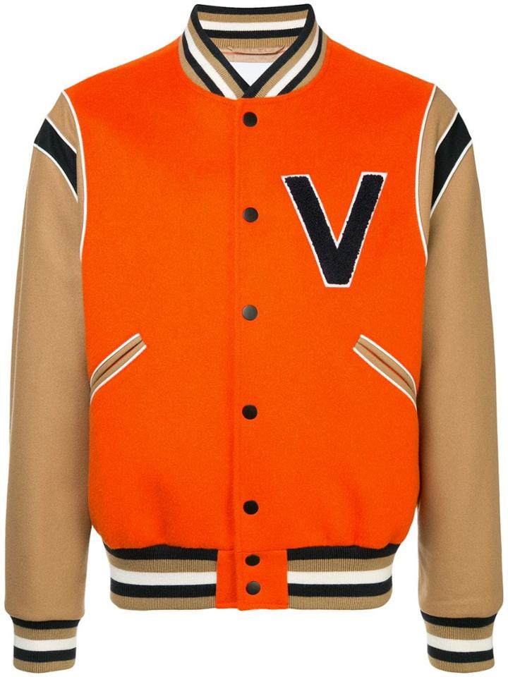 Ports V Varsity Jacket - Orange