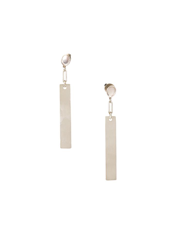 Werkstatt:münchen Plate Drop Earrings - Metallic