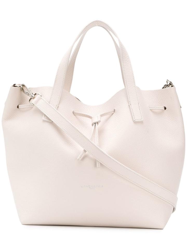 Lancaster Small Bucket Bag - White