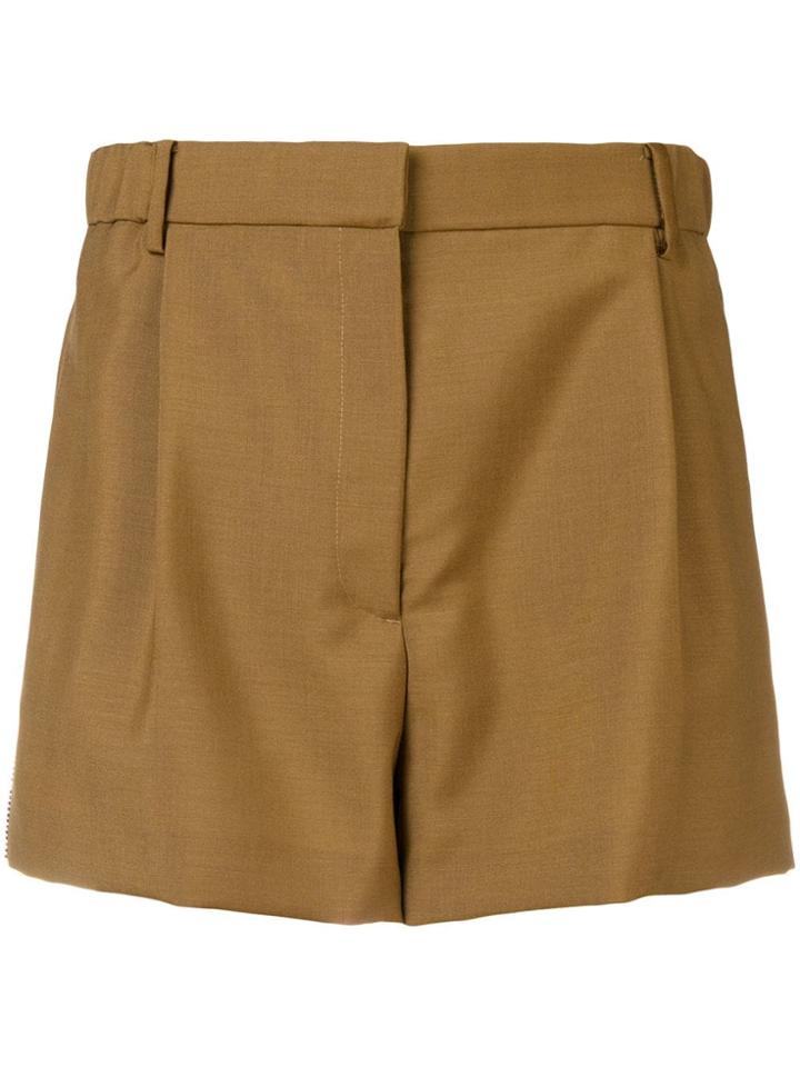 No21 Rhinestone-embellished Shorts - Brown