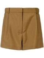 No21 Rhinestone-embellished Shorts - Brown