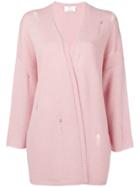 Allude Open Cardigan - Pink
