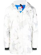 Rossignol Camouflage Print Hooded Coat - White