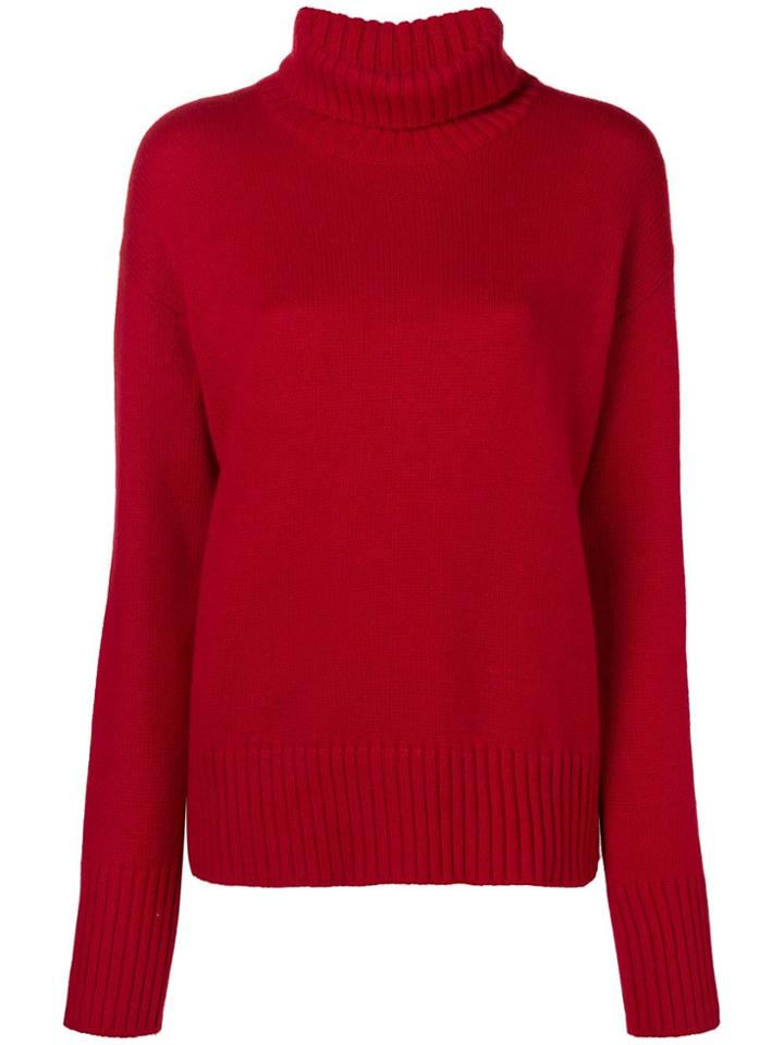 Lamberto Losani Roll Neck - Red